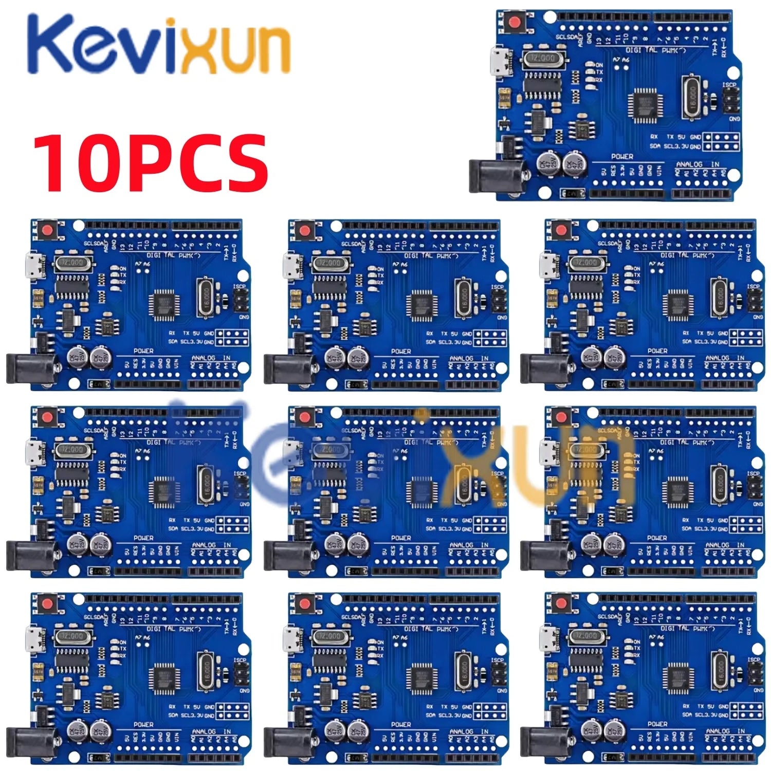 1-10PCS UNO R3 CH340G MEGA328P Chip for Arduino UNO R3 + USB/TYPE-C CABLE ATMEGA328P-AU Development Board 16Mhz