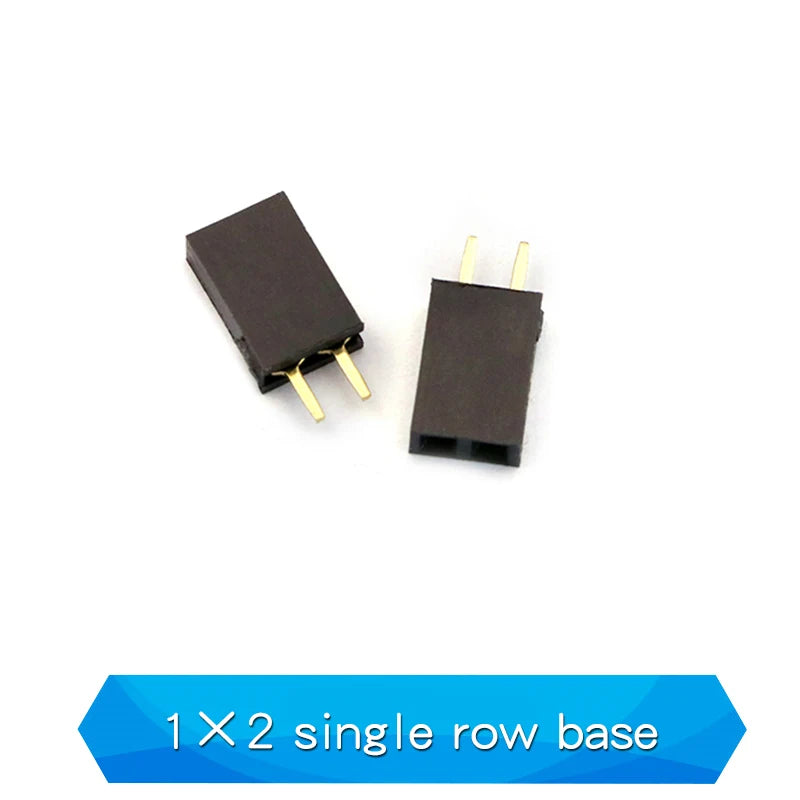 10PCS 2.54mm Pitch Single Row Female 2~13P PCB Socket Board Pin Header Connector Strip Pin Header
