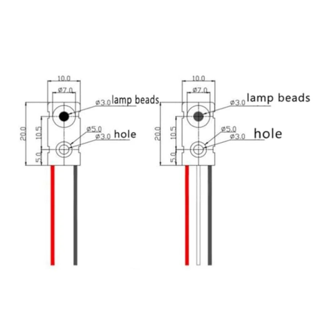 5Pairs DC5V Infrared Beam Sensor Detector For IR Break Beam Sensor LED Counting Module Split Distance Sensor