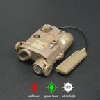 US Warehouse Tactical Gear PEQ15 PEQ Indicator Red Green Dual Laser/IR Light/IR Laser AR15 HK416 Hunting Accessory Fit 20MM Rail