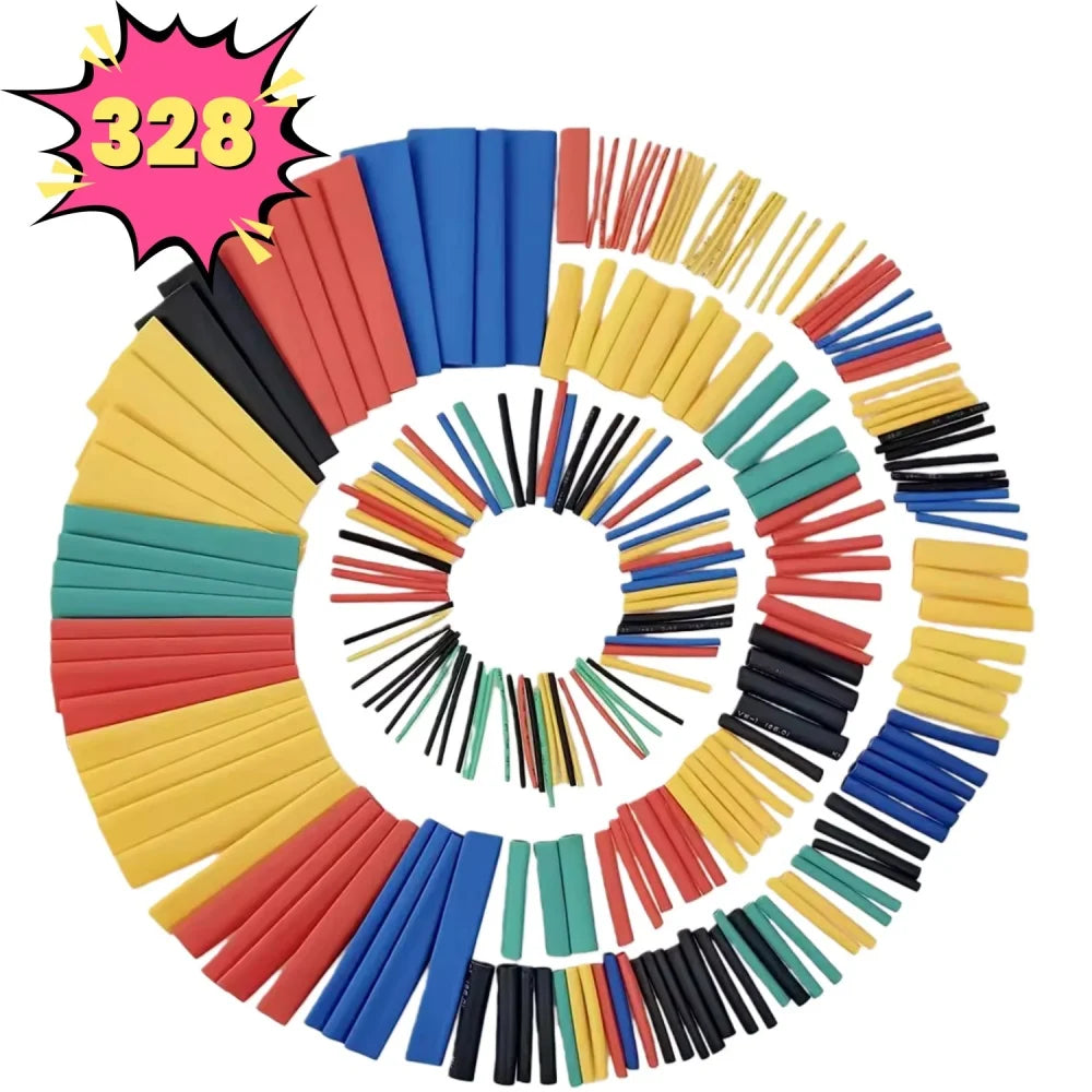 127-1160 Heat-shrink Tubing Thermoresistant Tube Heat Shrink Wrapping Kit Electrical Connection Wire Cable Insulation Sleeving