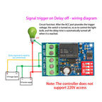12V Delay Relay Delay Turn On /  Turn Off Switch Module With Timer Car Modification Single Chip Control Time Period Optional