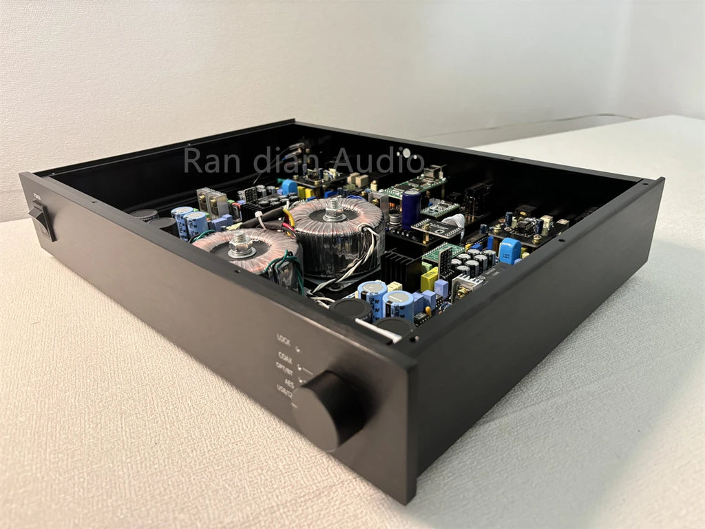TDA1541 Balanced Version DAC Decoders,SAA7220PC+CS8412,Support External Clocks,11.2896MHz&12.288MHz,AES+USB+Coaxial,Fiber optic