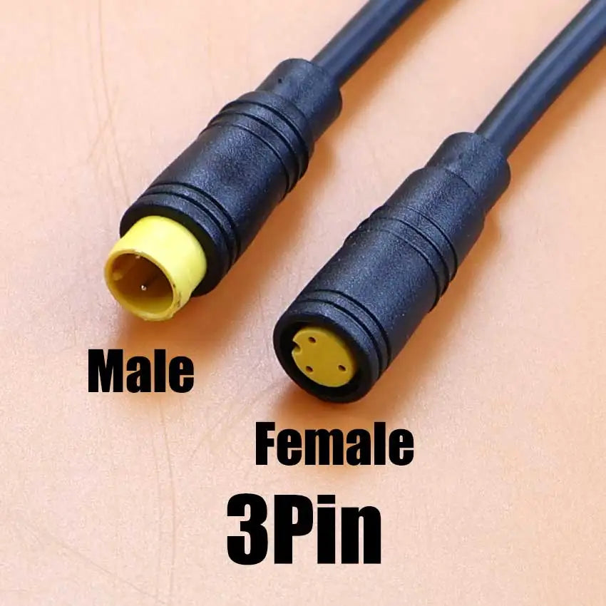 M6 M8 Waterproof Wire 2/3/4/5 Pin Core 6mm 8mm Male Female Connector Julet Sensor Electric Bicycle Butt Joint Plug DIY Cable