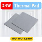 24W/mK High Performance Thermal Pad 100x100mm Thickness 0.75-2.25mm Thermal Silicone Pads for LED Light CPU GPU PCCooling