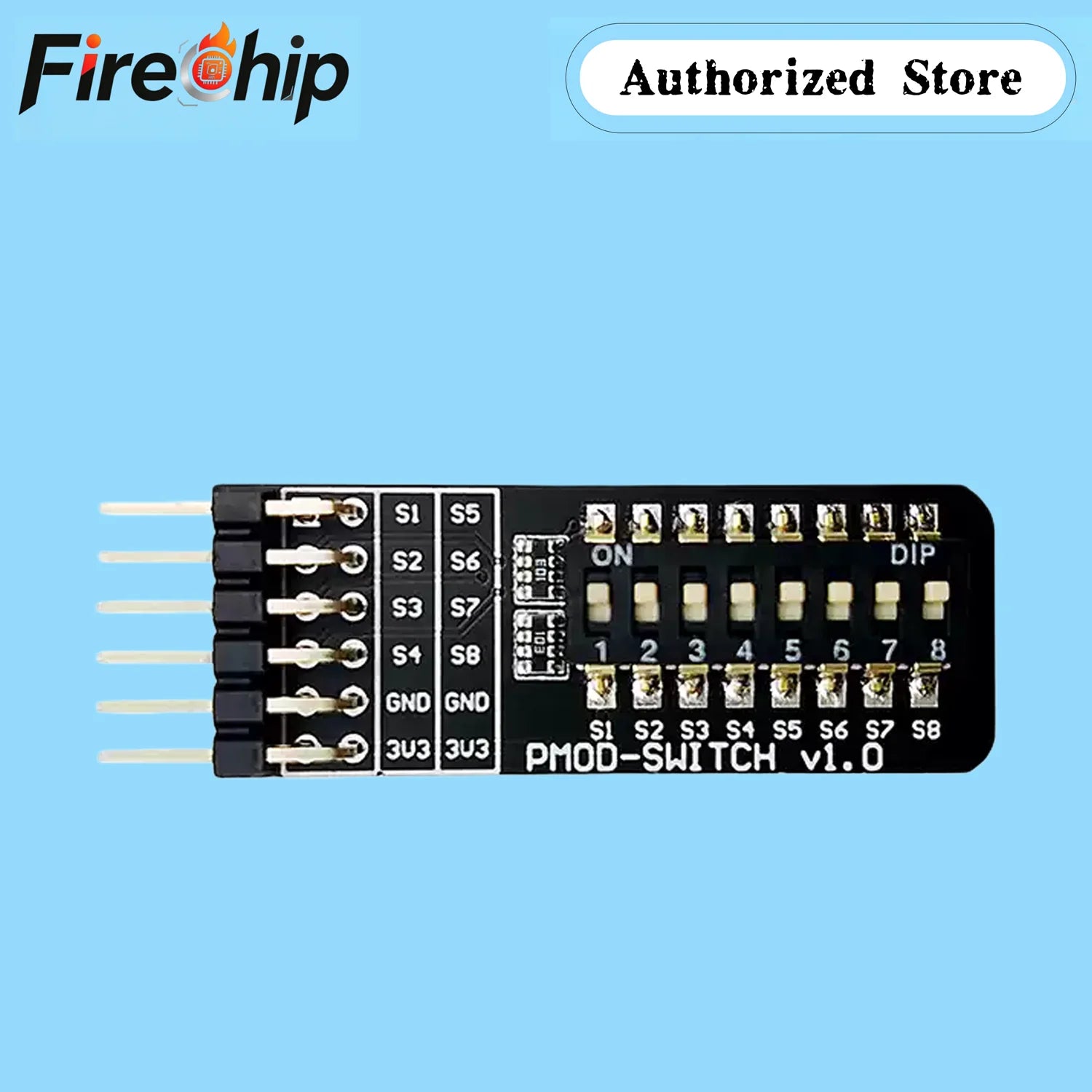 FireChip PMOD-SWITCH Expansion Board ICESugar FPGA Expansion Module Standard PMOD Interface 8 Bit DIP Switch