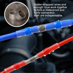 50/100/500pcs Solder Seal Wire Connectors Heat Shrink Butt Terminals, Waterproof Insulated Electrical Wire Splice Connector