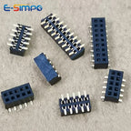 10pcs 1.0mm 2x3P/4P/5P/6p/7p/9p/10p/20p-50P Double Row PH2mm Rohs Gold High Temp W/O Post Vertical SMT Female Header Connector