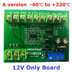 4ch 500 Celsius PT100 Thermocouple RTD Temperature Sensor RS485 Temperature Sensor Module Modbus RTU Board Paperless Recorder