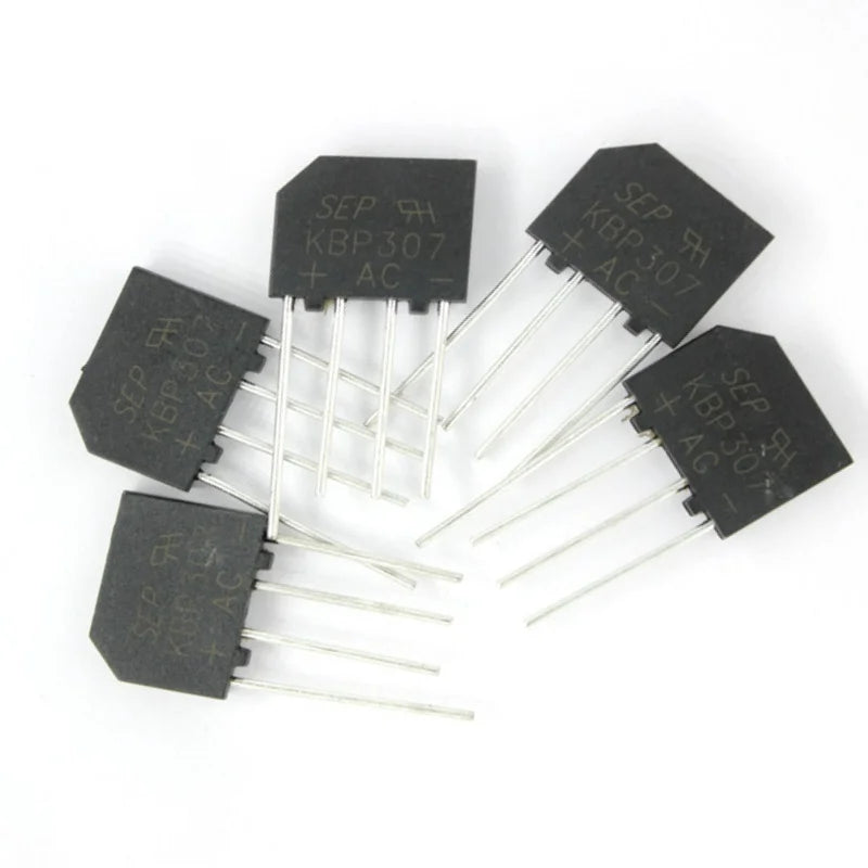 NEW SAMIORB 10PCS KBP307 Ridge Rectifier KBP 307 Power Diode 3A 1000V Electronica Componentes