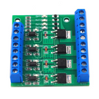 1PCS Four Channel MOSFET/FET Module Amplifier Circuit Board/Driver Module, 4-Channel Optocoupler Isolated DC 10A