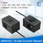 Hall Effect Current Sensor 2.5v 0.625V 1.65V 10A 20A 50A QNHCK2-16 Split Core Current Transducer Transformer Clamp CT 2.5V 2V