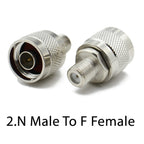 1pcs/lot  N To F TV Male Female Straight Connector L16 N Type to F Type Coax Converter  Antenna Extension Cable Brass Copper