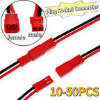 2 Pin JST Male Female Connector 22AWG 10cm Durable Wire Cable DIY Terminal Cord For LED Lamp Universal Connection Accessory