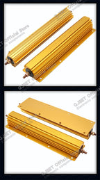 1Pcs 300W RXG24 High Power Gold Aluminum Housed Resistor/Current Limiting Precharge Decoder Resistor 0.1 3 4 5 20 10 Ohm 10K Ohm