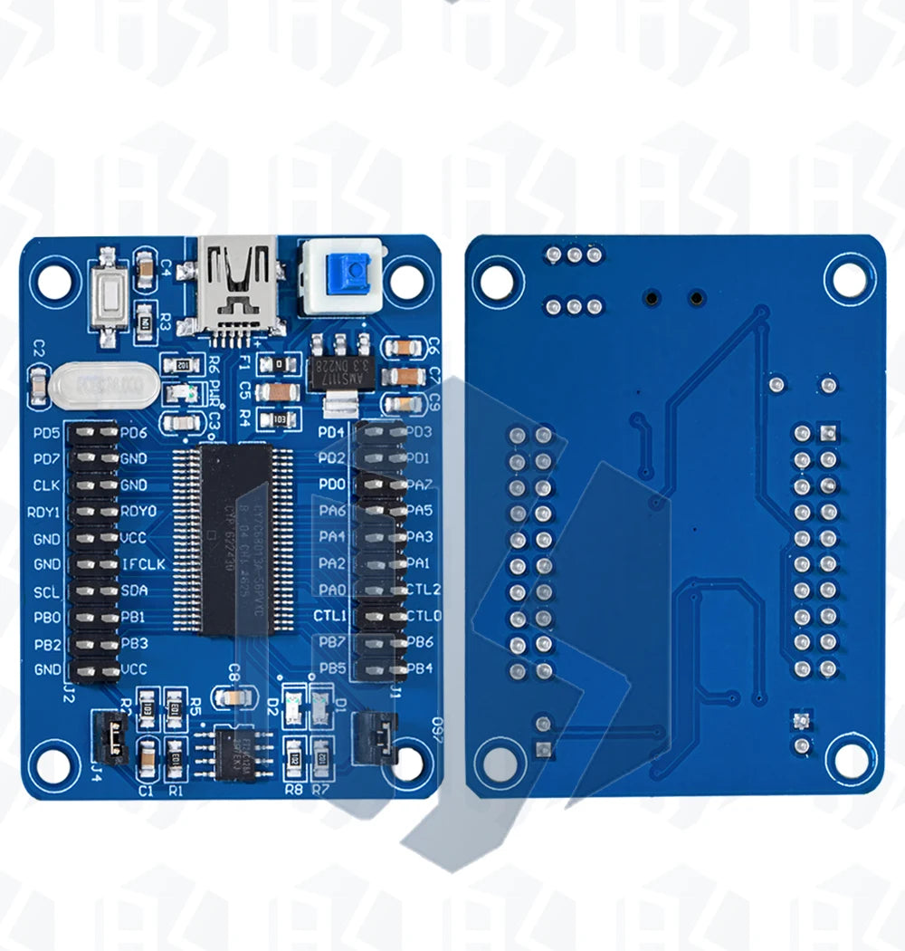 1~5PCS EZ-USB FX2LP CY7C68013A USB Core Board Development Board USB Logic Analyzer With I2C Serial SPI Interface Module Mini USB