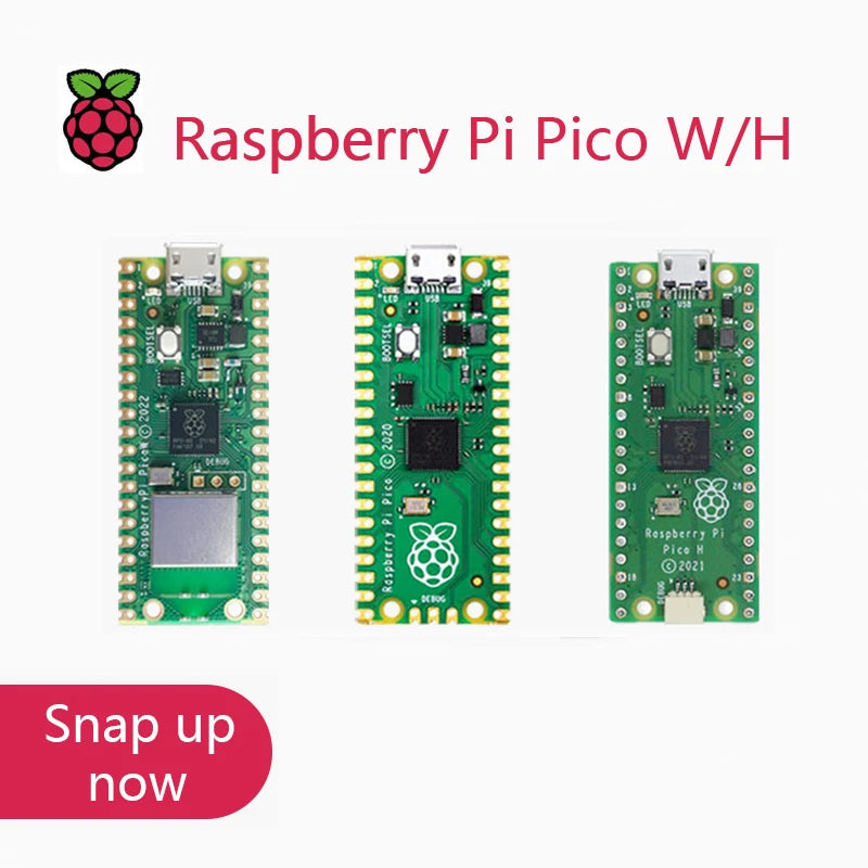 Original Raspberry Pi Pico W with Wireless WiFi Development Board, Pico or Pico H with Pin Header, Support MciroPython/C++