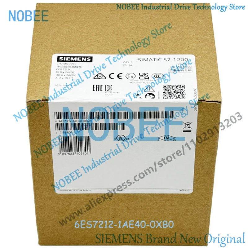 CPU Module PLC SIEMENS S7 1200 1212C 6ES7212-1AE40-0XB0 6ES7212-1BE40-0XB0 6ES7212-1HE40-0XB0 6ES72111AE400XB0 6ES72111BE400XB0