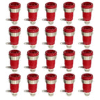20PCS Insulated Safety 32A 4mm Banana Socket Terminal 5 Colors Female Jack Panel Mount Socket Binding Post Wire Connector
