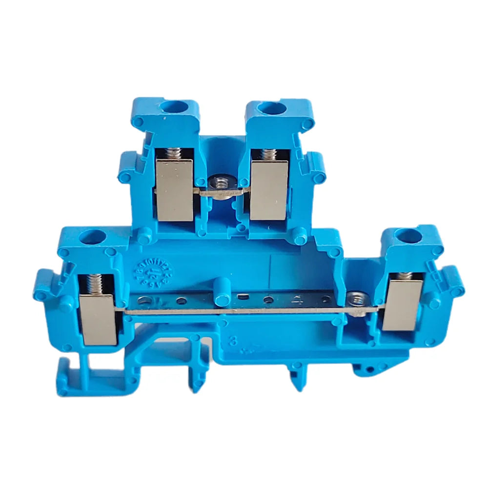 10Pcs MBKKB2.5 Double-layer Wiring Terminal Block,Universal Feed-Through Plug MBKKB-2.5 Double Level Din Rail Terminal Block