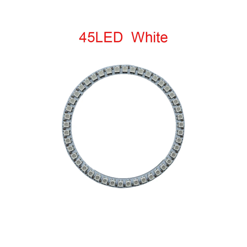 WS2812B Addressable Led Pixel Ring 8/16/24/35/45/60Leds WS2812 5050 RGB Led Diode Ring Color IC Built-in LED