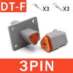 2/3/4/6/8/12Pin Deutsch Type DT Connector Plug-In With Fixed Flange DTM/DTP Waterproof Wire Automotive Connector
