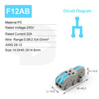 10/100PCS Electrical Cable Connector 1 in Multiple out Quick Wire Terminal Block 2/3/4/5Pin Push in Lever Connectors 0.08-4.0mm2