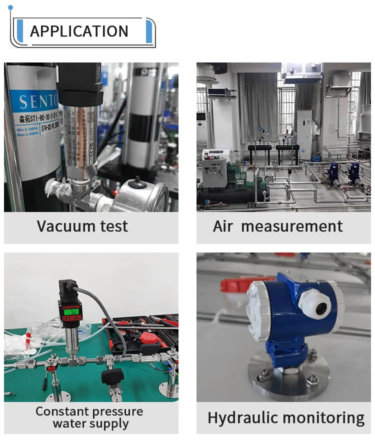 Digital Pressure Transducer RS485 0-10V 4-20mA Digital Pressure Transmitter 0-4bar 0-100bar M20*1.5 Pressure Sensor Transmitter