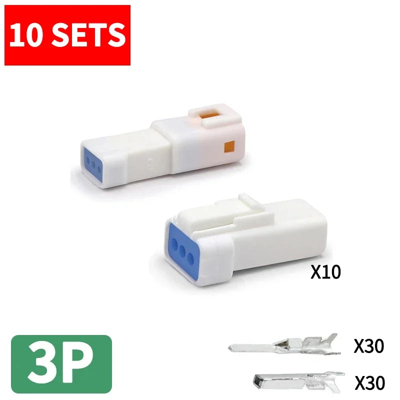 10 sets JST JWPF LED Automotive Wiring Harness 04T-JWPF-VSLE JST 03R JST-02T 02R 06T 08T  Light Strip Motorcycle Connector