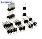 2.54mm SMT Double Row Board Spacer L30mm 2x15/25/40P Surface Mount Breakable Dual Plastic Gold PCB Male Pin Header Connector