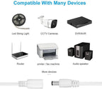 10pcs/lot Male Female DC Cable Power Adapter Connector 5.5x2.1mm Plug Adapter Wire for TV Camera LED Strip Tape Light wholesale