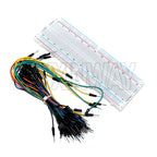 MB-102 Breadboard 400 830 Points Solderless PCB Bread Board Jumper Wire Cable Prototype Board DIY for Arduino Kit
