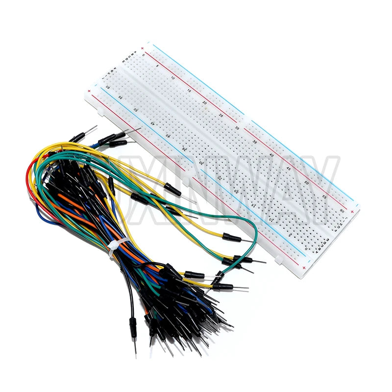 MB-102 Breadboard 400 830 Points Solderless PCB Bread Board Jumper Wire Cable Prototype Board DIY for Arduino Kit