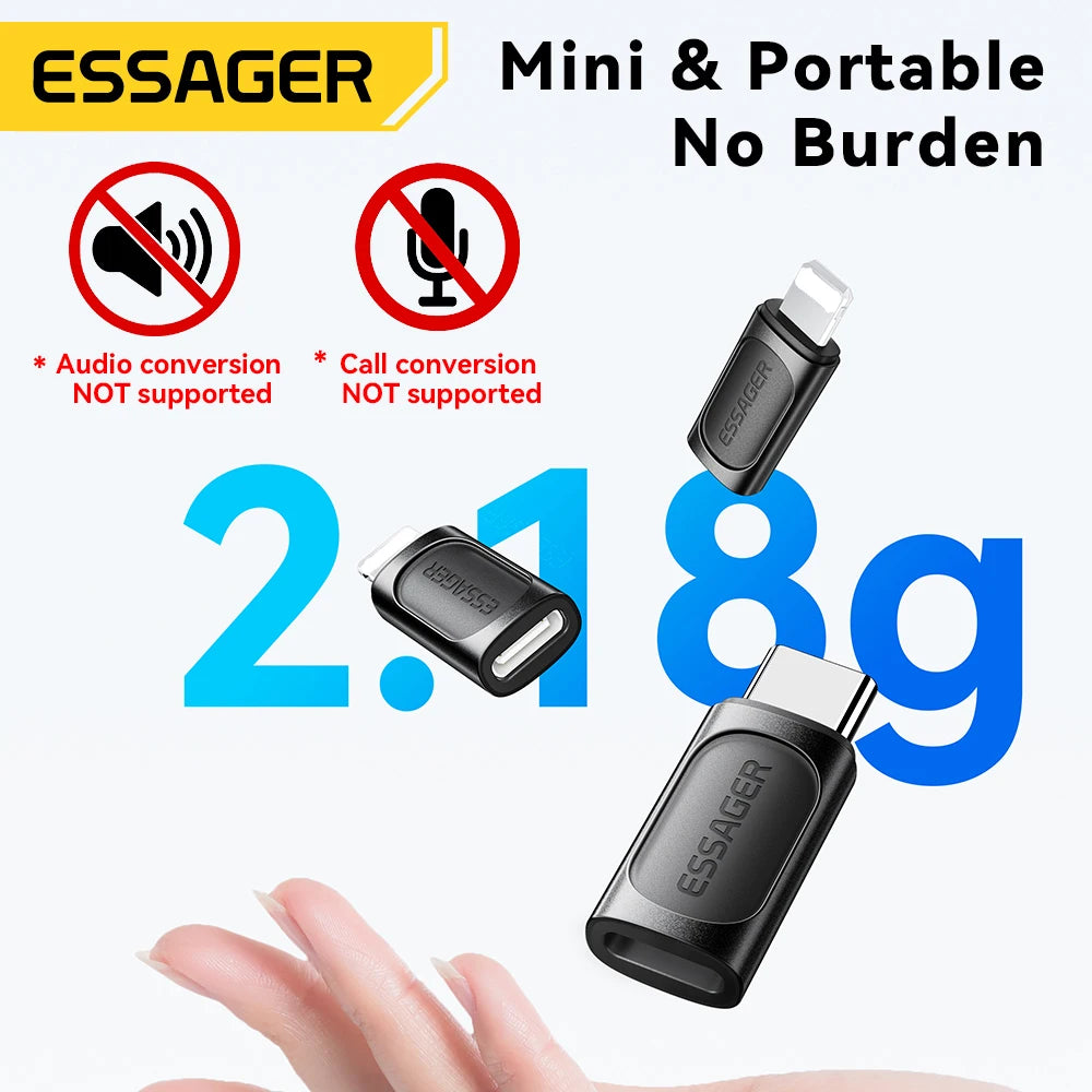 Essager USB C To Lightning Adapter PD 20W Fast Charging OTG USB Type C To Lighting For iPhone 15 14 11 XR Pro Max IOS Converter