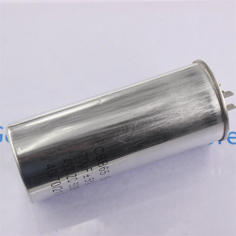 CBB65 AC Motor Capacitor Air Conditioner Compressor Start Capacitor 450VAC 20uF 25uF 30uF 35uF 40uF 45uF 50uF 60uF 70uF 5%
