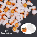 Hoolnx K1 K2 K3 Connector UY1 UY2 UR Wire Connector, Waterproof RJ45 RJ11 Telephone UY Splice Connector Network Cable Terminals
