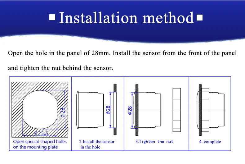 XKC-LD500B Human Existance Motion Sensor 5.8GHz Microwave Radar Action Movements Detect Human Body Presence Sensor