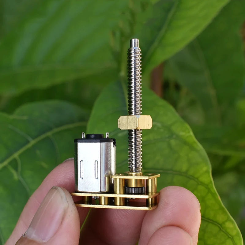 Mini N20 Full Metal Linear Screw Slider Gear Motor DC 3V 3.7V 5V 6V Long Screw Shaft DIY 3D Printer Lifting Platform Robotic Arm