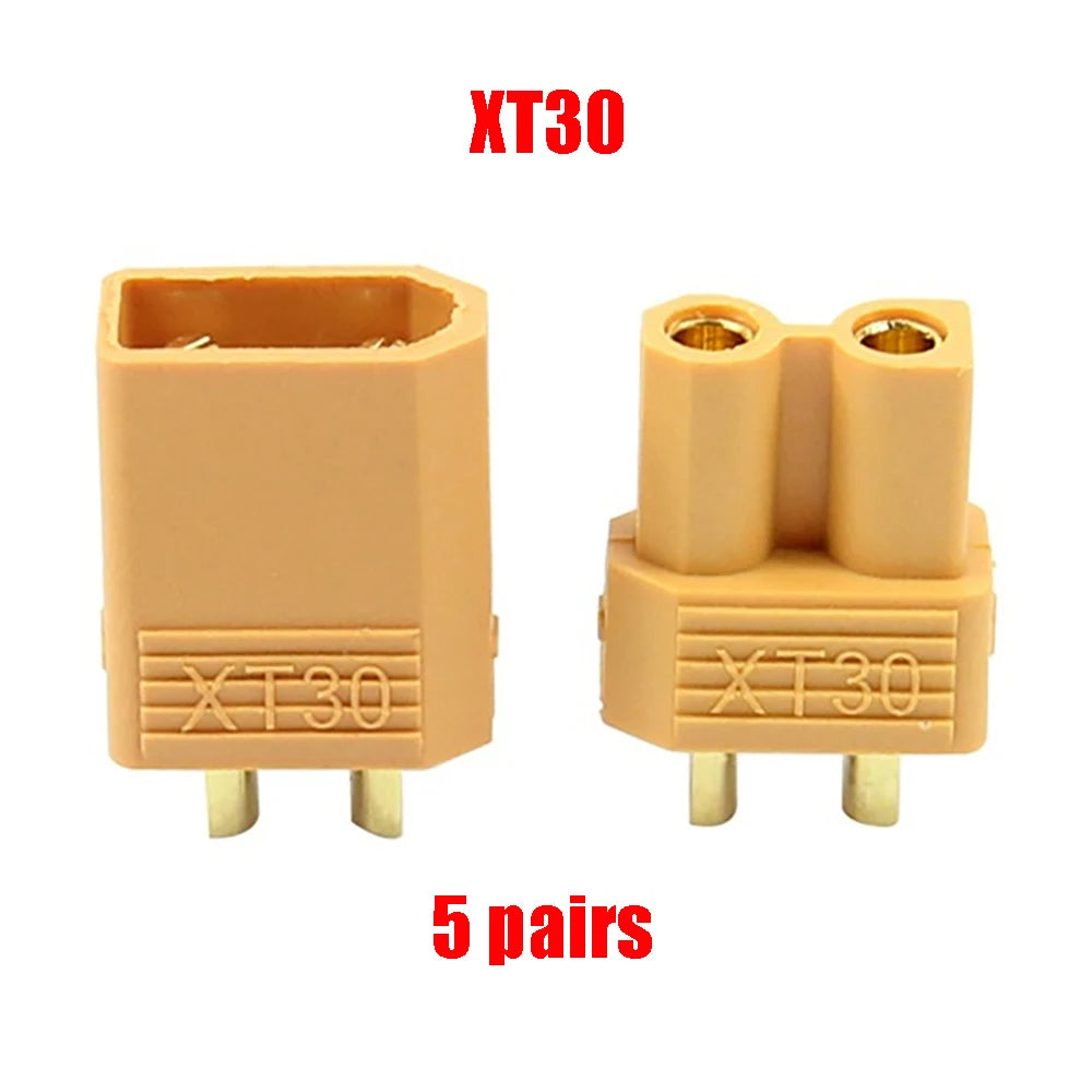 Wholesale 2/5/10PCS  XT90 XT60 XT-60 XT30  T Plug Male Female Bullet Connectors Plugs For RC Lipo Battery Quadcopter
