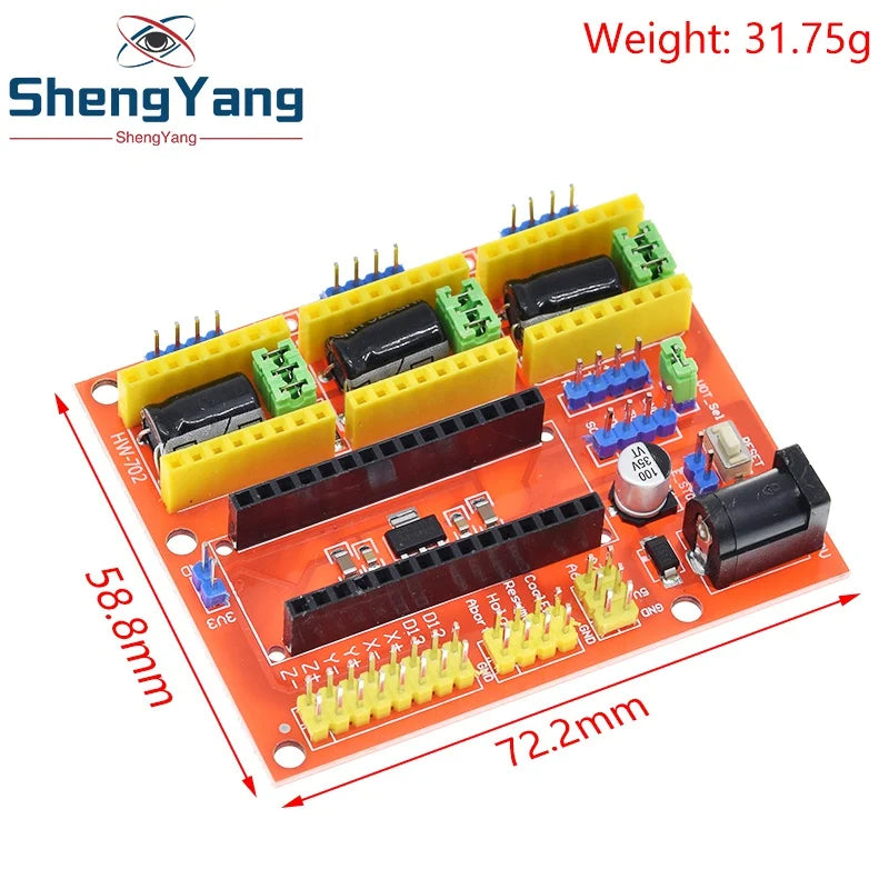 1/2/5pcs CNC Shield V3 V4 Engraving Machine Compatible With Nano 3.0 / A4988 Driver Expansion Board Module for Arduino Diy Kit