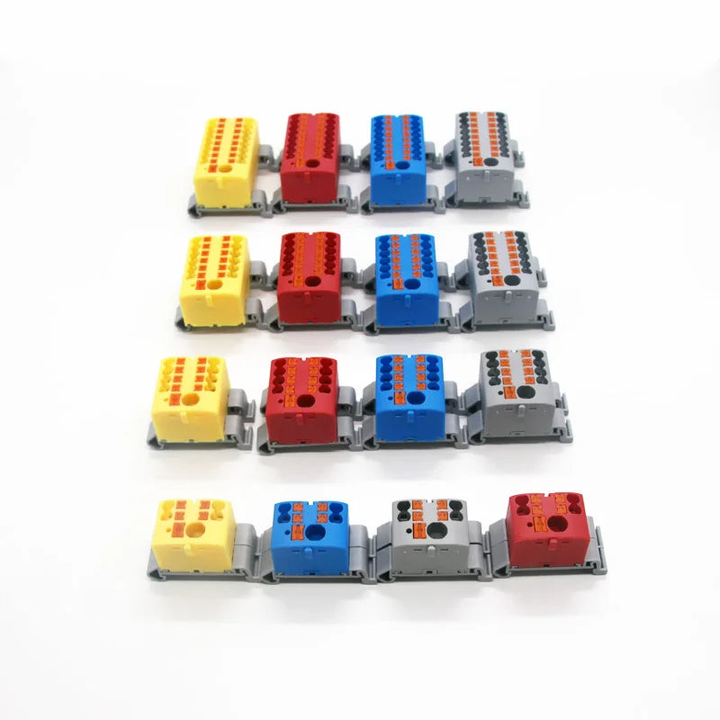 Fixed Modular Wire Connectors Compact Splicing Lighting Push-in Multi Link Terminal Block 1 in Multiple Out 225 Series 1