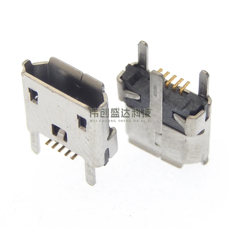 Vertical MICRO mini USB 5pin female 180-degree jack 5P in-line USB port Charging port Vertical patch power plug