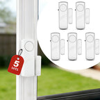 5pcs/10pcs Wireless Door Window Sensor Alarm 95db Anti-theft 433mhz Door Contact Detector Magnetic for Home Security Protection
