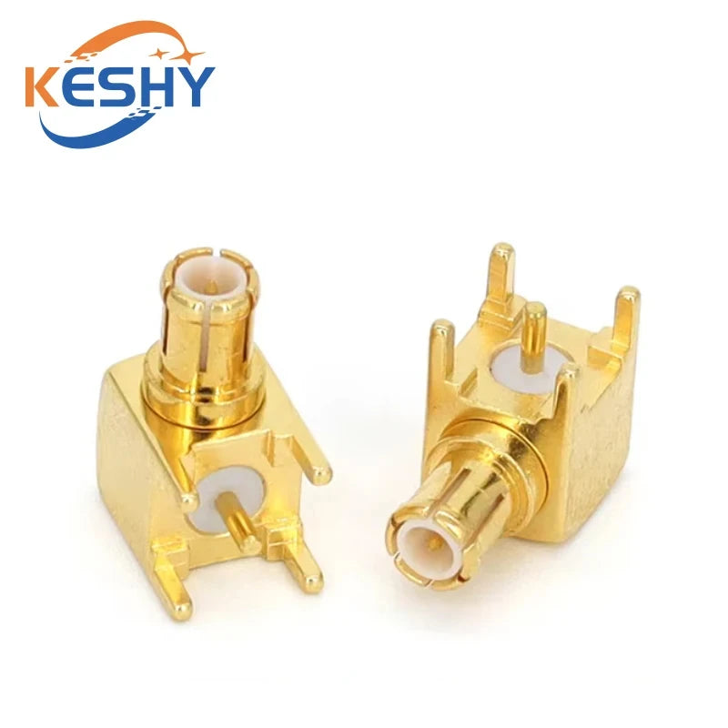 1-10PCS MCX MMCX Male Female PCB Mount Straight RF Coax Connector Right Angle 90-Degree Goldplated Welding Terminal