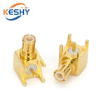 1-10PCS MCX MMCX Male Female PCB Mount Straight RF Coax Connector Right Angle 90-Degree Goldplated Welding Terminal