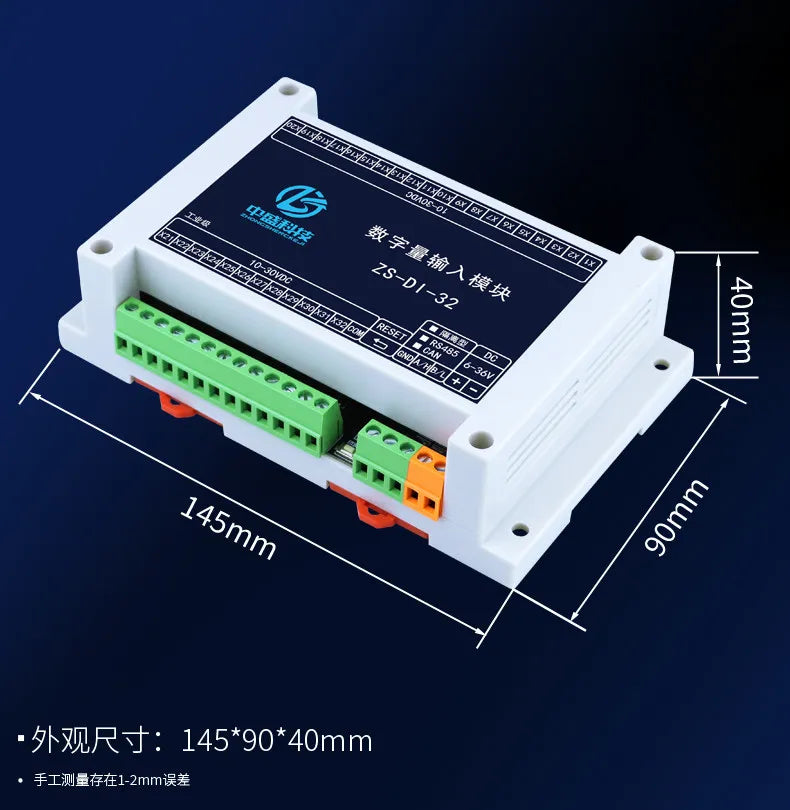 CAN WIFI Digital IO Ethernet Expansion Module Control Board RS485/232 ZS-DI-16 Isolated PNP NPN MODBUS RTU Module