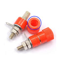 5/25/50PCS Terminal Blocks JS-910B 4mm Amplifier Terminal Connector Binding Post Banana Plug Jack Mount