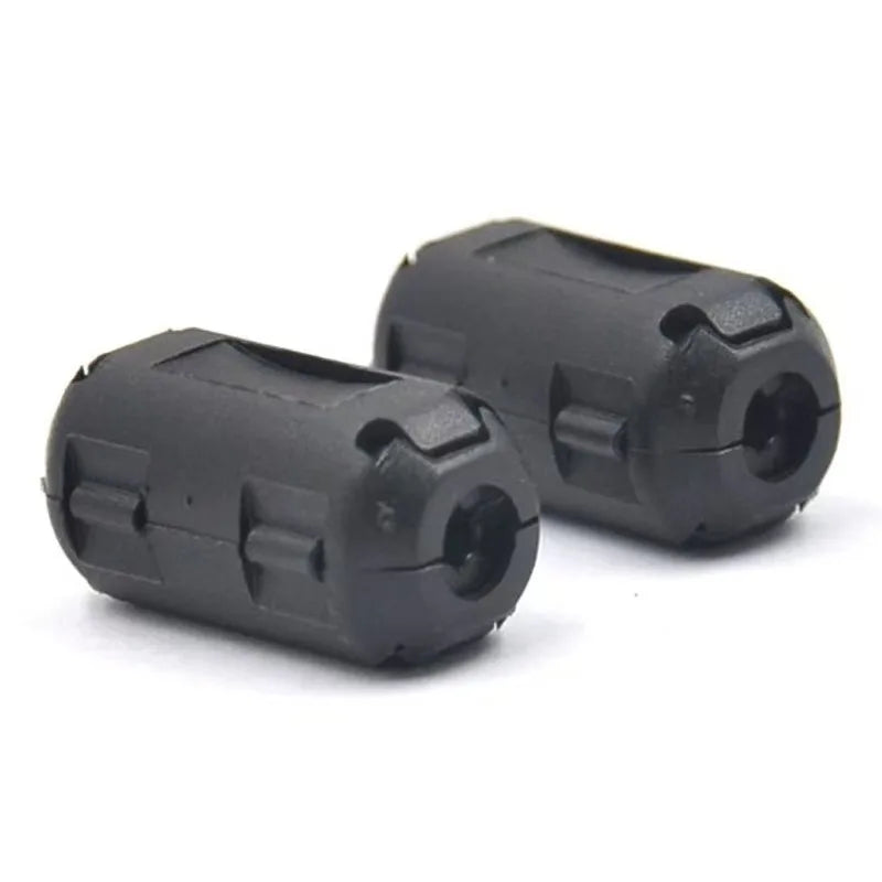 Mini 5mm Ferrite Core Noise Filter Clip-On Cable Ring EMI RFI Suppressor for Power Cord USB Audio Video Computer 2/5Pcs Cable