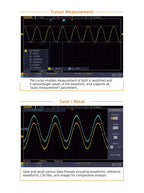 Owon SDS210S 2CH 100-200MHz 1GS/s 14Bit 25MHz FFT Scope Digital Oscilloscope  with Signal Generator Function