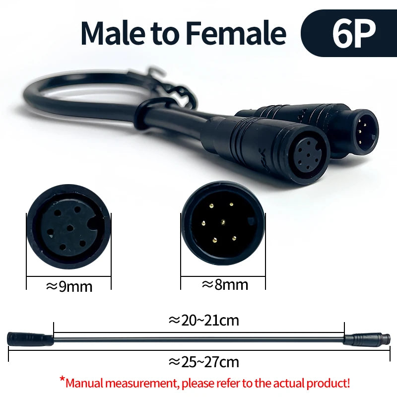 4Pcs M8 IP67 Waterproof Sensor Cable Connector 2 3 4 5 6 Pin Male Female Plug Socket 20cm Wire Extension Kit Industrial